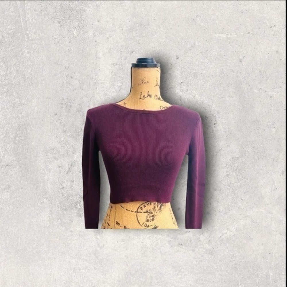L.A. Hearts Cropped Long Sleeve Top